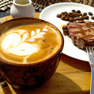 coffeewithsteak Coffee has become a beloved drink around the world, enjoyed by millions of people every day. However, coffee is not just a drink, but a versatile beverage that can be paired with a variety of different foods and desserts. Pairing coffee with food can elevate both the taste of the coffee and the food, creating a truly enjoyable experience.