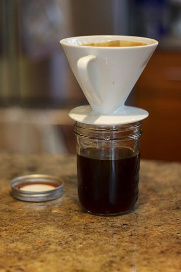 mason jar for cold press coffee